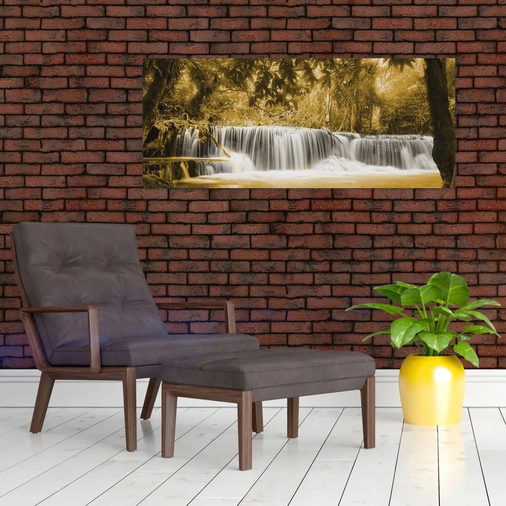 Tablou - Cascadă, de epocă (120x50 cm)