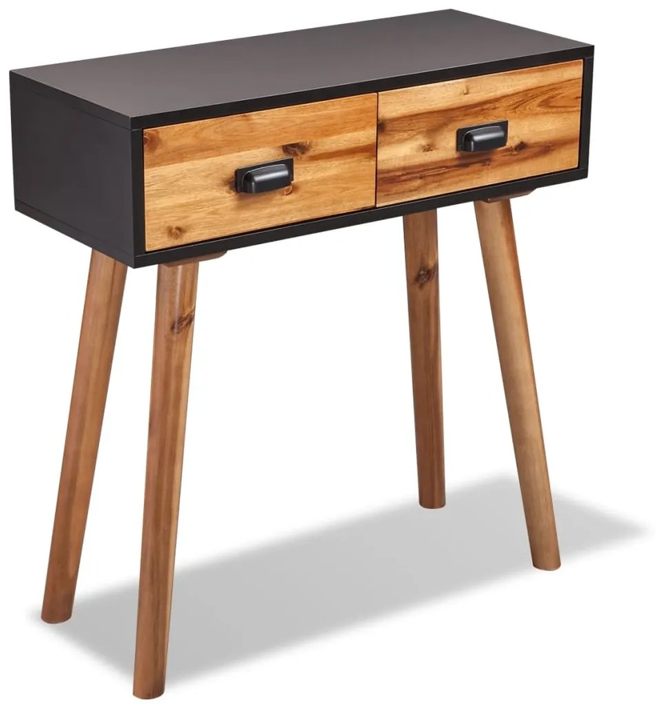 245479 vidaXL Masă consolă din lemn masiv de acacia, 70 x 30 x 75 cm