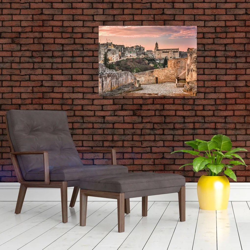Tablou pe sticlă - Gravina în Puglia, Italia (70x50 cm)