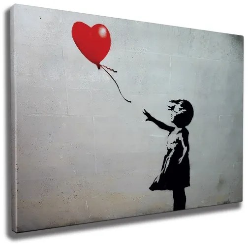 Pictură murală pe pânză 50x70 cm negru/gri