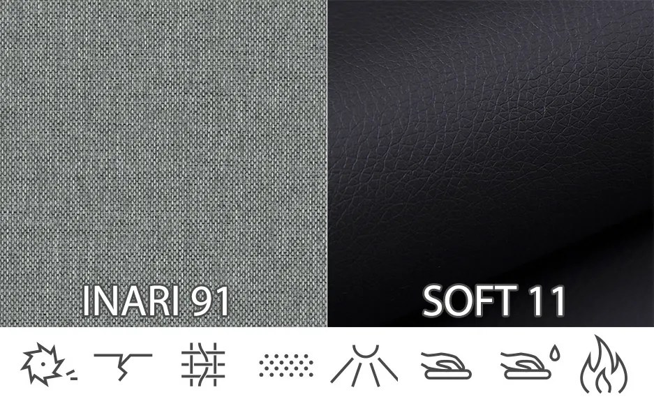 Colțar Darcia (Gri deschis + negru) (S). 1031365