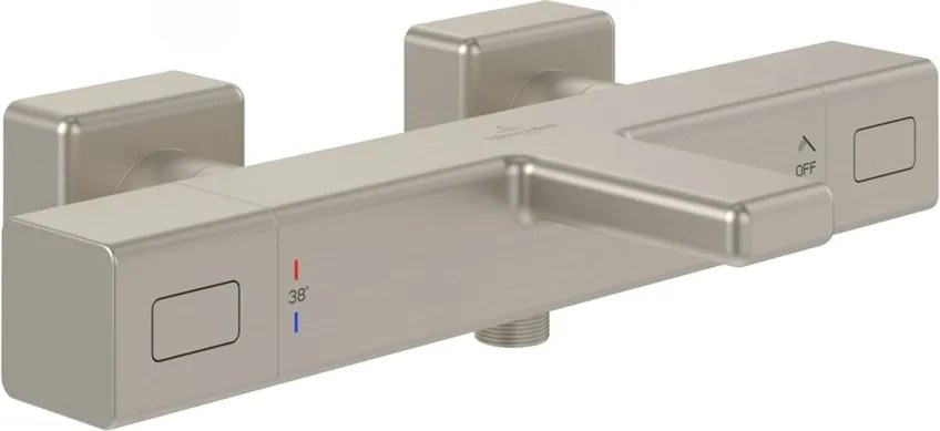 Baterie cada-dus termostatata Villeroy&Boch Angular nichel periat