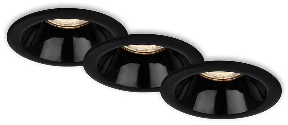 SET 3x corp de iluminat încastrat pentru baie Briloner 7042-035 1xGU10/9W/230V IP23