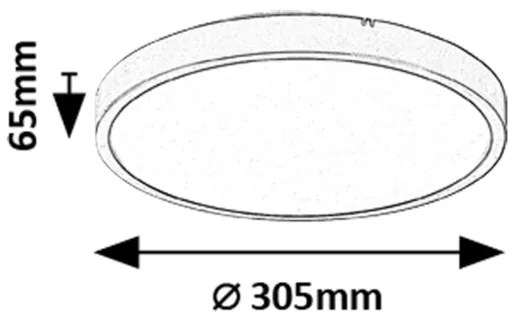 Plafonieră LED pentru baie Rabalux 71436 ALENZO LED/18W/230V IP44 negru