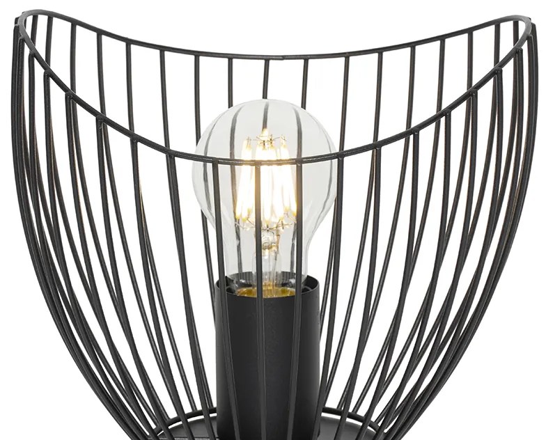 Lampă de masă modernă neagră 20 cm - Pua