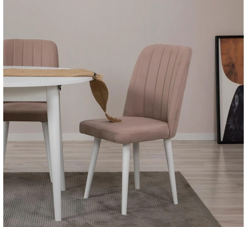 Set mobilier sufragerie Nidupo 4 (alb + piatră) (pentru 2 persoane). 1093772