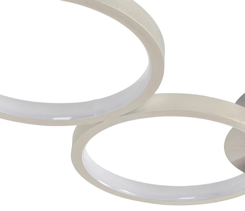 Plafoniera de design din oțel cu LED inclus, cu dimmer 3 trepte, 3 lumini - Pande