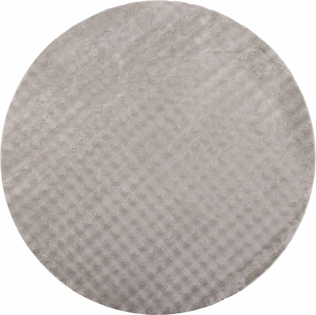 vidaXL Covoare de zonă Rotund SIROLO Nisipiu Ø 160 CM Poliester