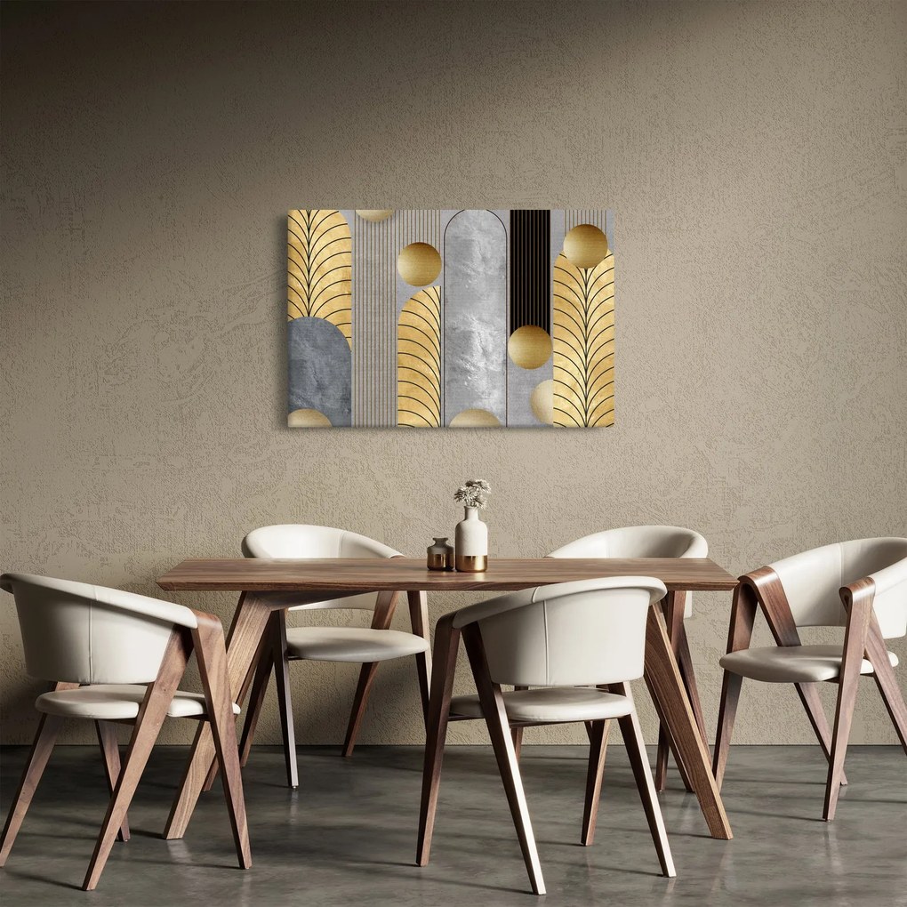 Tablou - Decorațiuni de aur (90x60 cm)