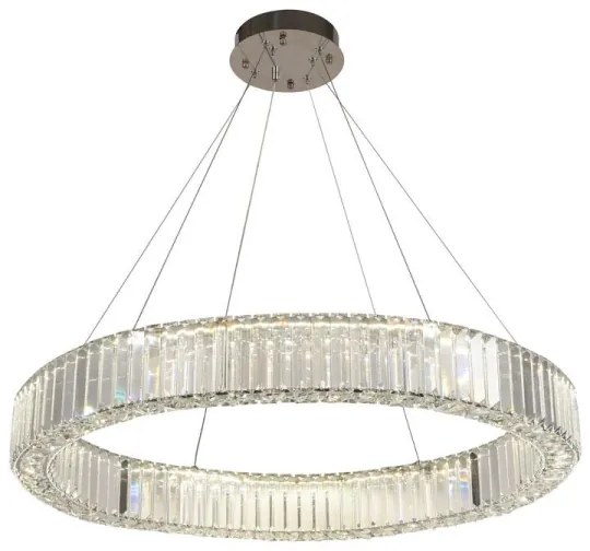 Lustră LED dimabilă pe cablu LED/50W/230V 3000-6500K crom + telecomandă