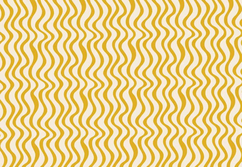 Fototapet - Valuri galbene (147x102 cm)
