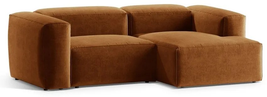 Colțar cărămiziu (cu colț pe partea dreaptă/cu șezlong) Bergamo – Cosmopolitan Design