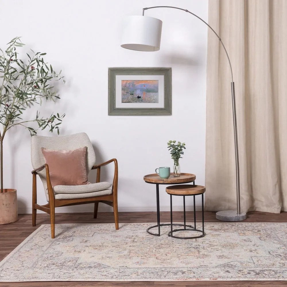 Covor crem 200x290 cm Flores – Asiatic Carpets