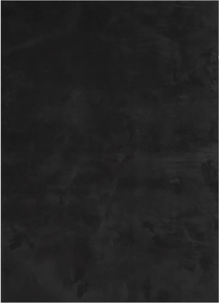 vidaXL Covor HUARTE, fir scurt, moale și lavabil, negru, 140x200 cm
