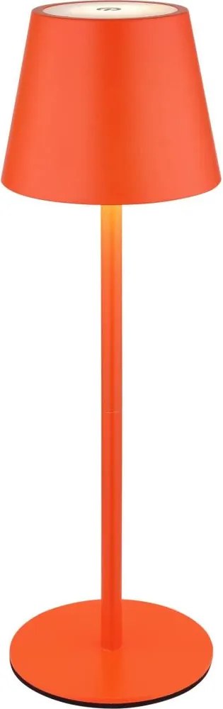 Globo 58488R-LED Lampă de masă VANNIE reglabilă, cu control tactil, reîncărcabilă, pentru exterior, 3W/5V IP54 1800mAh roșie