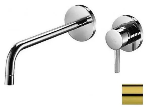 Paffoni - Baterie lavoar pentru montaj încastrat LIGHT, auriu