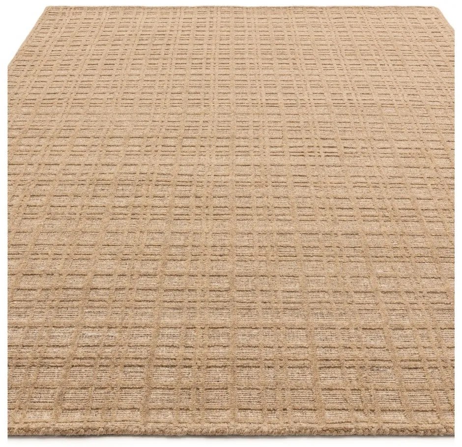 Covor bej țesut manual din amestesc de lână 120x170 cm Thatch Honey – Asiatic Carpets