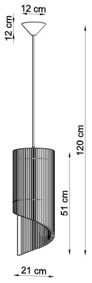 Lustră pe cablu ALEXIA 1xE27/60W/230V