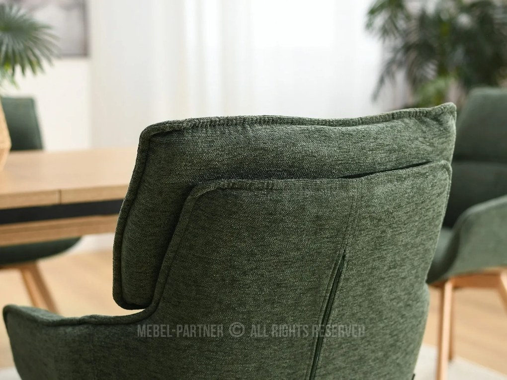 Scaun Doris (verde + stejar). 1111034