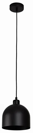 Duolla IRONLINE - Pendul pe cablu, 1x E27/15W/230V, Ø 17 cm, negru