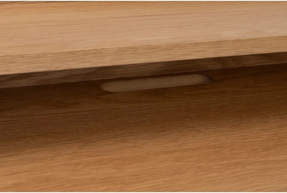 Birou de tip secretaire cu blat cu aspect de lemn de stejar 60x120 cm Giorgio – White Label