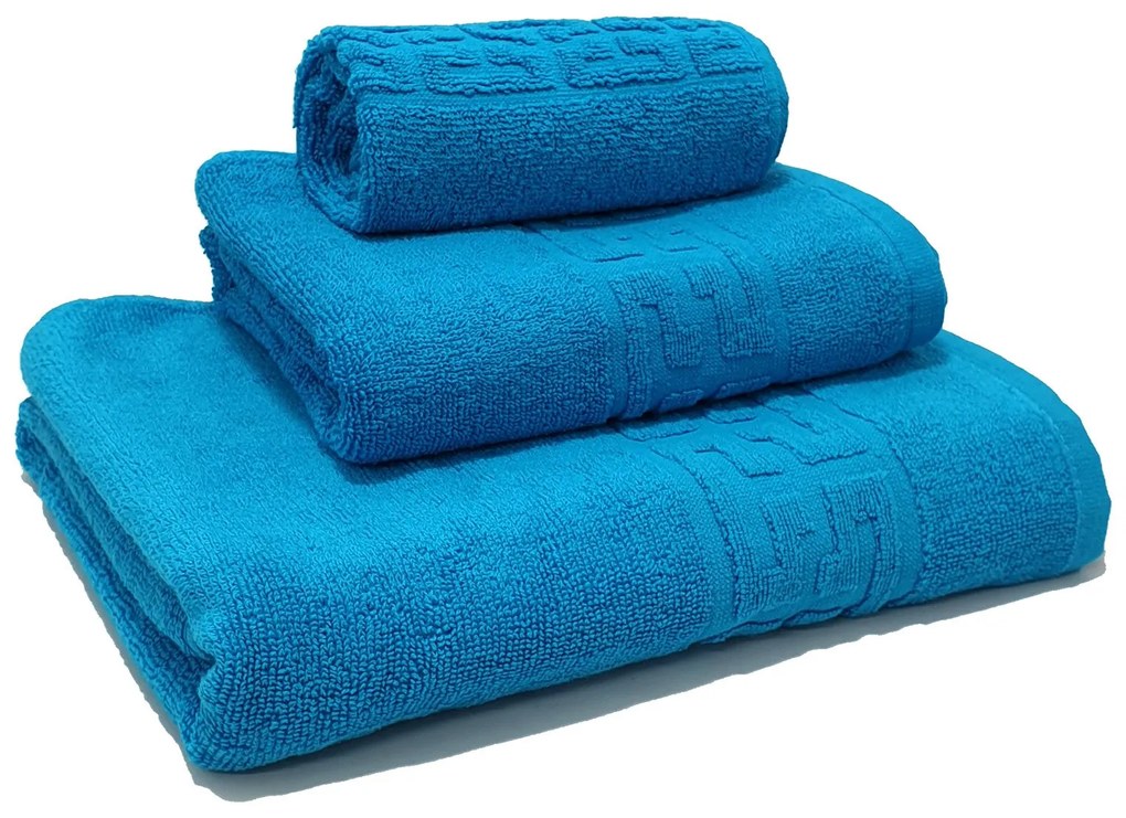 Set 3 prosoape de baie 70x130 cm, 50x90 cm, 30x50 cm, bumbac