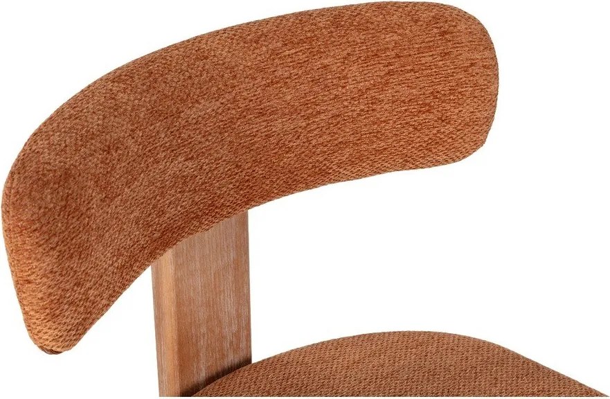 Scaune de dining cărămizii 2 buc. tapițate Nadia – MOME