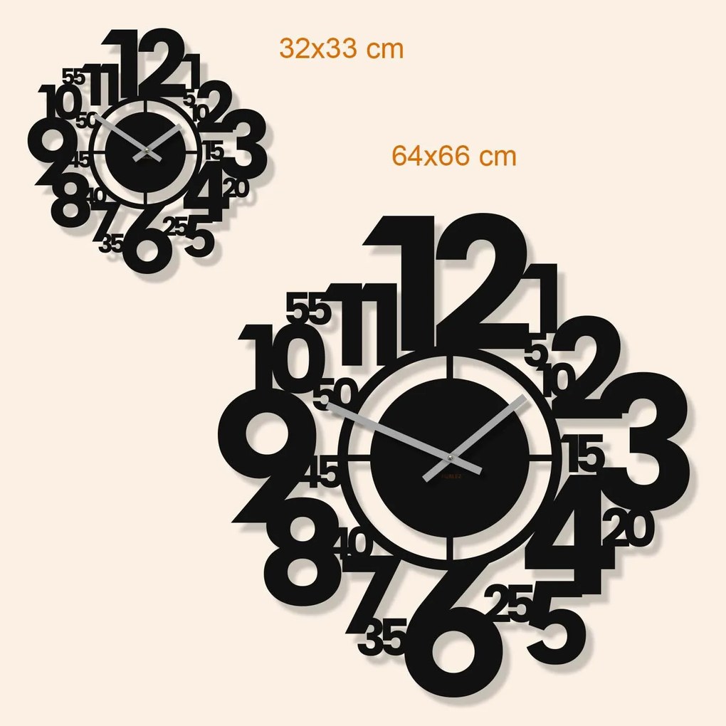 DUBLEZ | Ceas stilat pentru perete - Heures