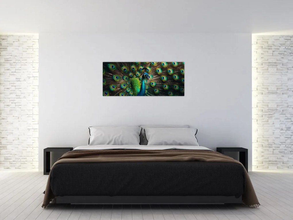 Tablou – Păun (120x50 cm)