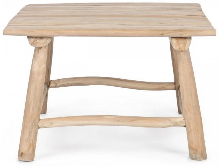 Masuta de cafea finisaj natural din lemn de Teak, 90x60x38 cm, Sahel Bizzotto