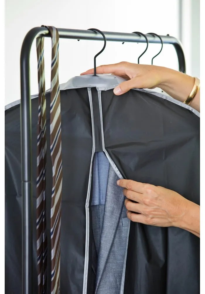 Husă de protecție pentru haine de agățat Compactor Suit Bag, negru