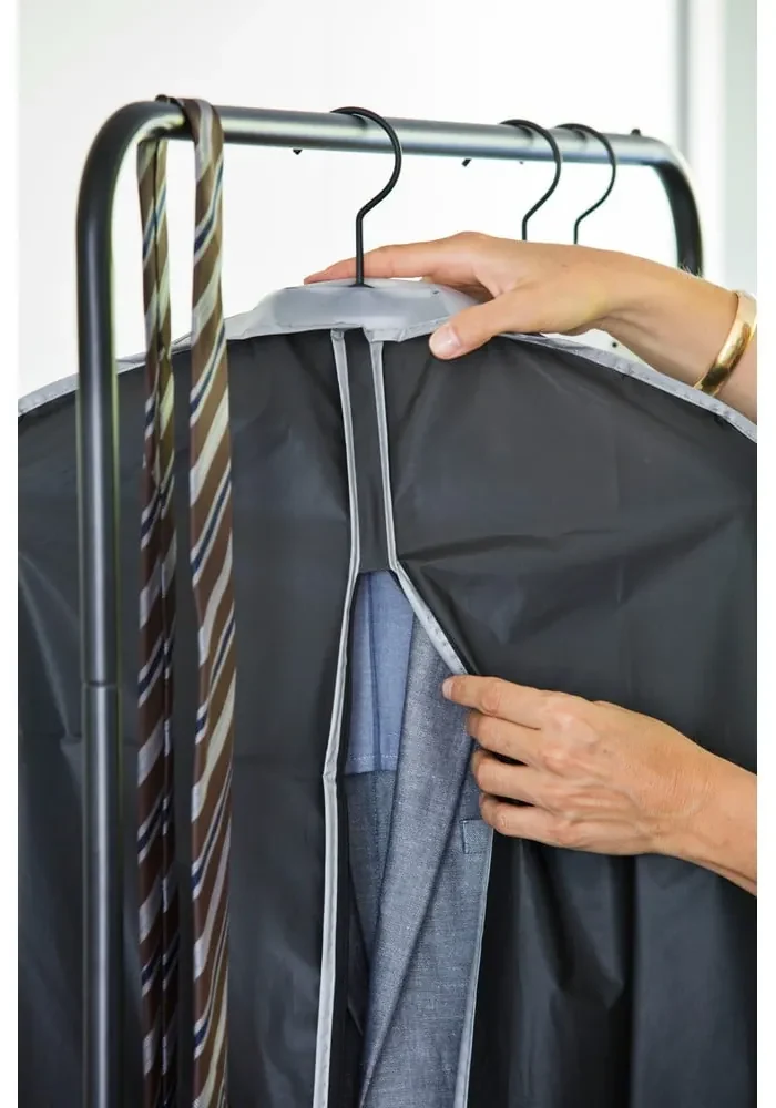 Husă de protecție pentru haine de agățat Compactor Suit Bag, negru