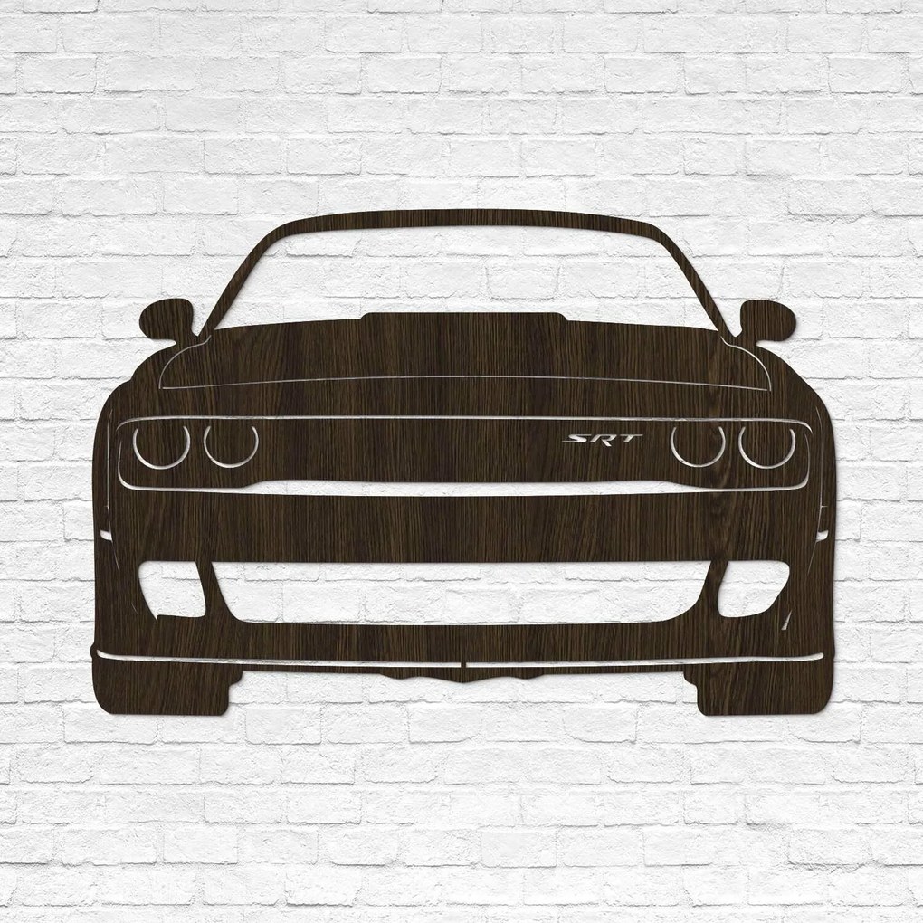 DUBLEZ | Tablou 3D din lemn - Dodge Challenger SRT