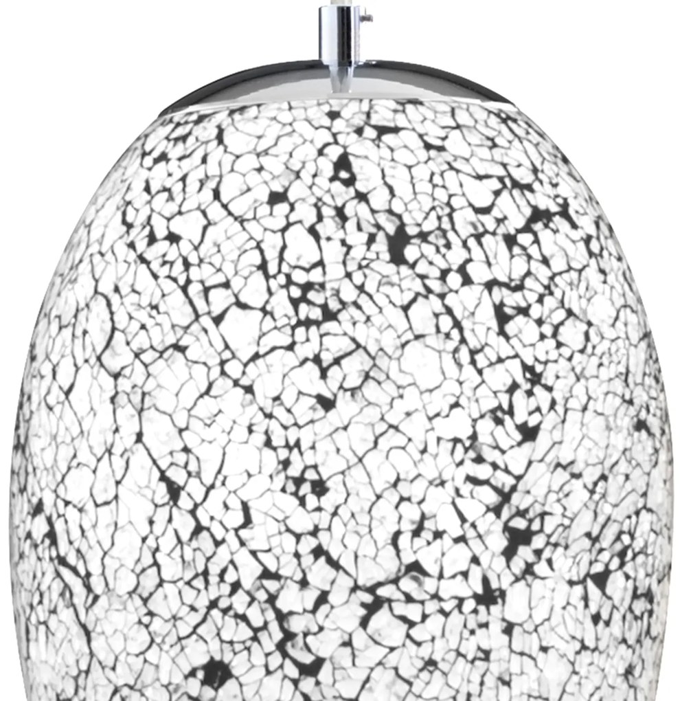 Pendul design modern Crackle alb mozaic 8069WH SRT
