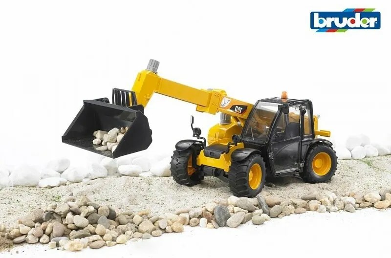 Bruder 02141 CAT Caterpillar încărcător cu brațtelescopic, 1:16