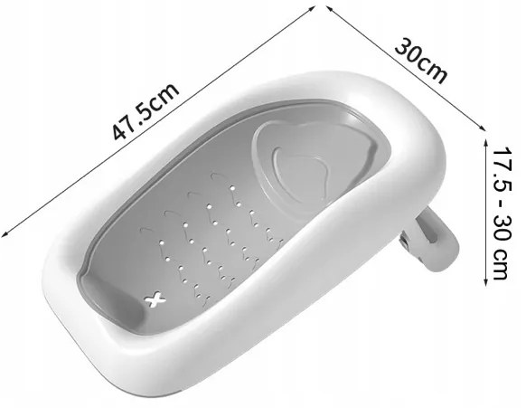 Baie pliabilă pentru copii VAIANA PREMIUM cu un șezlong - mai multe culori Violet