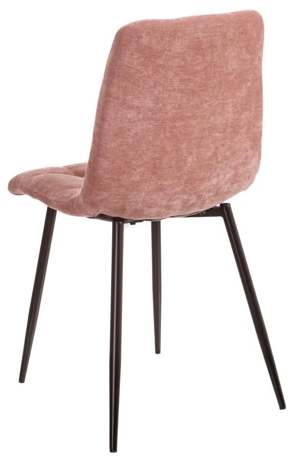Set 2 scaune dining catifea roz Lassa