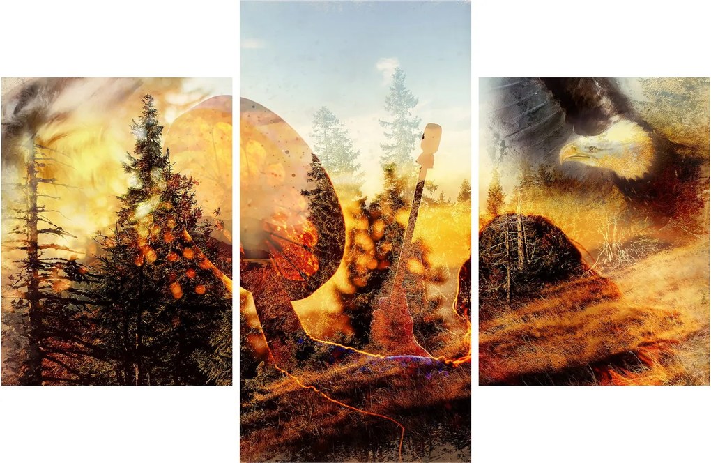 Tablou - Motiv șamanic (90x60 cm)