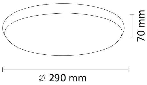 Plafonieră LED KERN LED/15W/230V Nichel