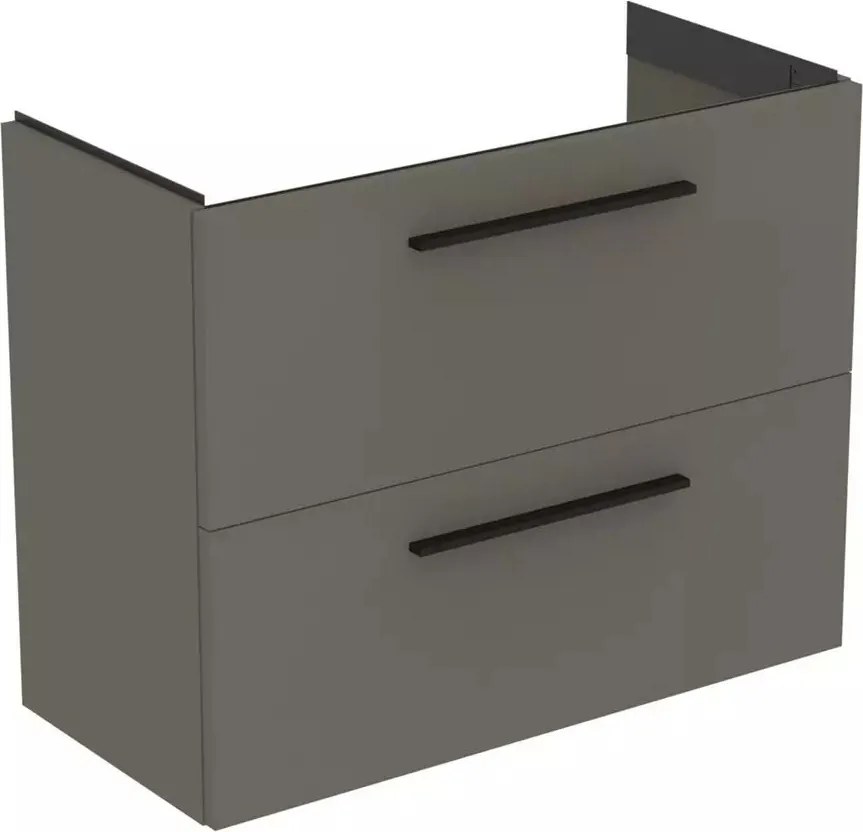 Dulap baza suspendat Ideal Standard i.life S 2 sertare gri 80 cm