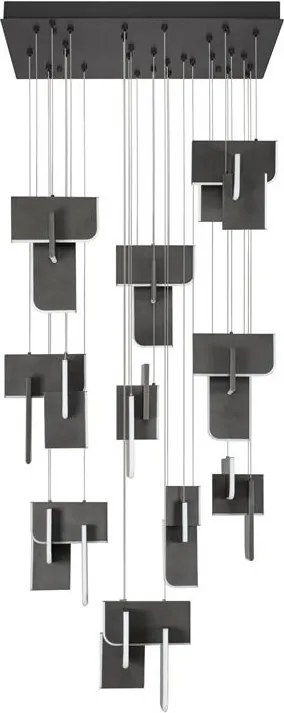 Lustra LED suspendata liniara design decorativ 3000K TOTEM 144W