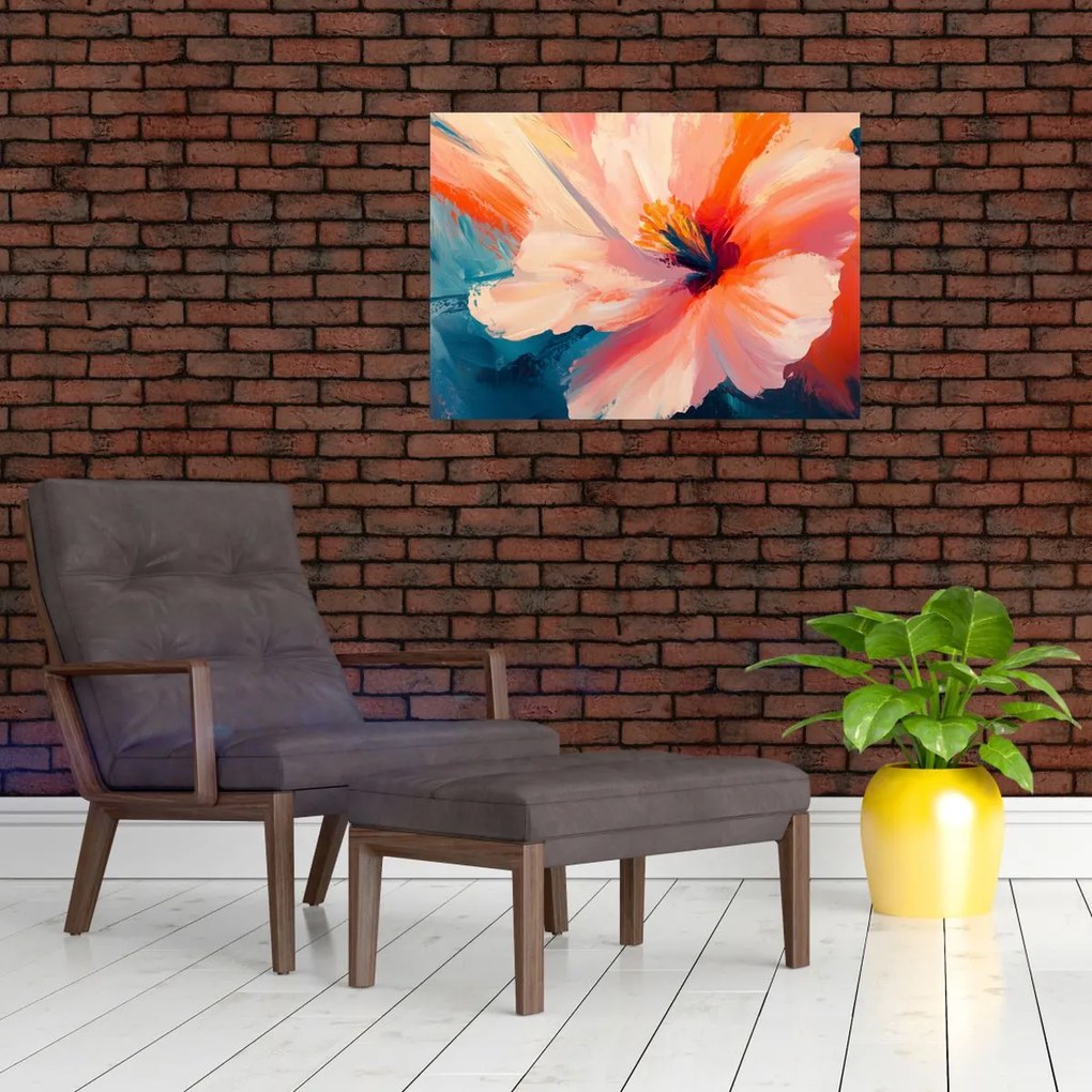 Tablou - Floare pictată (70x50 cm)