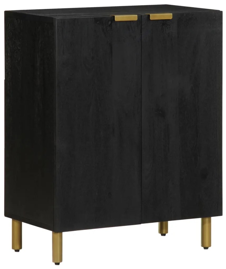 vidaXL Dulap, negru, 60x33x75 cm, lemn prelucrat