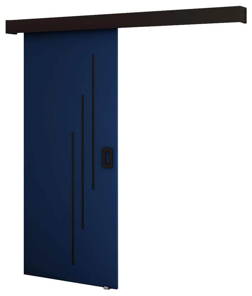 Zondo Uși culisante Bethany VI (albastru închis + negru mat). 1043499