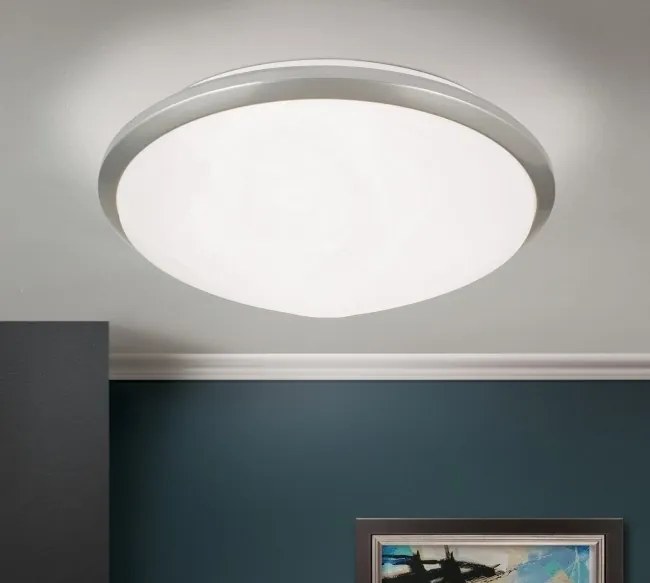 Plafoniera diametru 32cm, Rima satin chrome