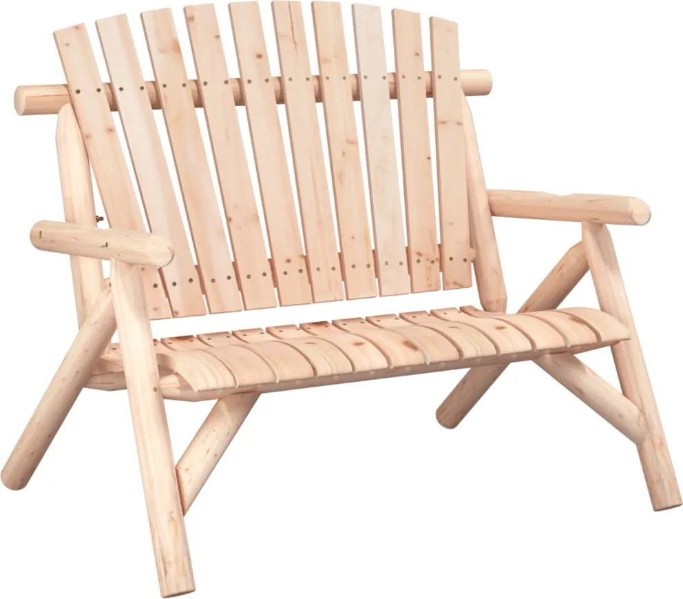 vidaXL Bancă de grădină cu 2 locuri, 119x85x98 cm, lemn masiv molid