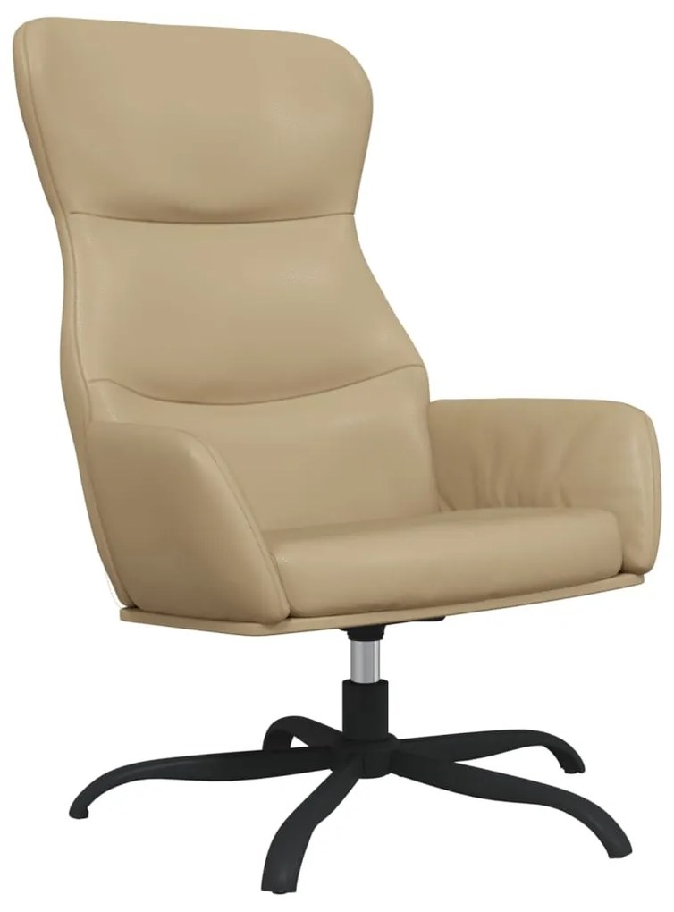 341090 vidaXL Scaun de relaxare, cappuccino, piele ecologică