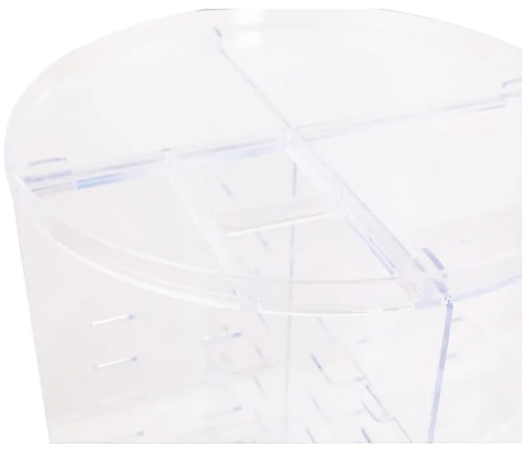 Organizator rotativ pentru cosmetice din plastic transparent - Hermia