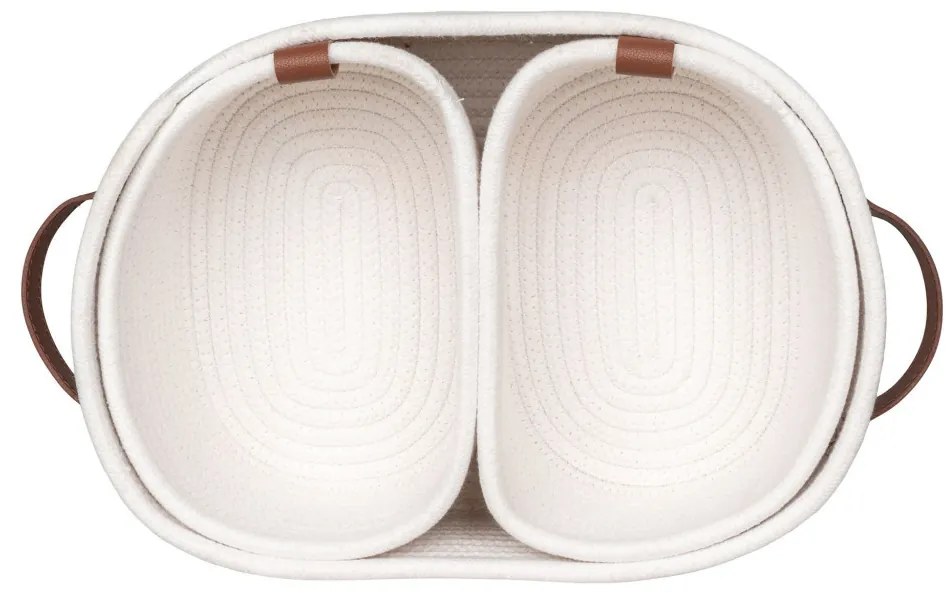 Cosuri Jarana, bumbac, alb, 3 buc