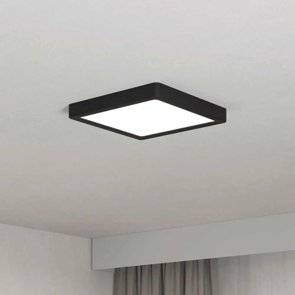 Eglo FUEVA 901303-LED Plafonieră LED/10,5W/230V 2700/4000/6500K 22x22cm negru